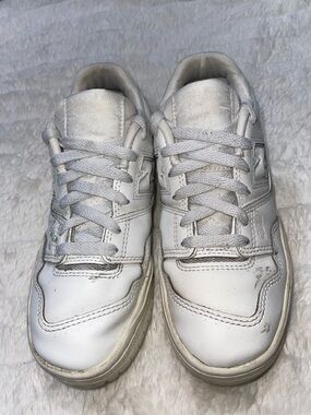 New Balance 550 White Leather Sneakers - Classic All-White